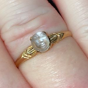 Very Rare “Man in the Moon” Osbee antique ring